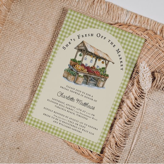 新市場のブライダルシャワーへの招待 招待状