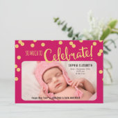 新年あいさつベビーガール誕生のお知らせ シーズンカード (スタンド正面)