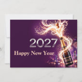 新年あけましておめでとうございます2027年 カード (正面)