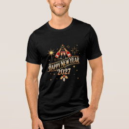 新年あけましておめでとうございます2027年 トライブレンドTシャツ