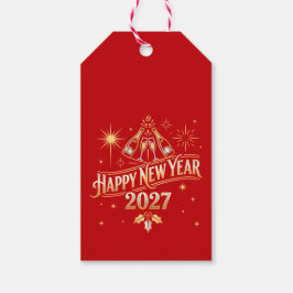 新年あけましておめでとうございます 2027年 ギフトタグ