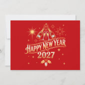 新年あけましておめでとうございます 2027 カード (正面)