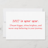 新年あけましておめでとうございます 2027 カード (裏面)