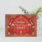 新年あけましておめでとうございます 2027 カード (スタンド正面)