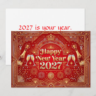 新年あけましておめでとうございます 2027 カード