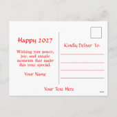 新年あけましておめでとうございます 2027 シーズンポストカード (裏面)