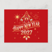 新年あけましておめでとうございます 2027 シーズンポストカード (正面)