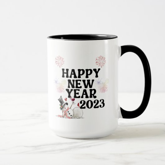 新年あけましておめでとうマグ マグカップ (右)