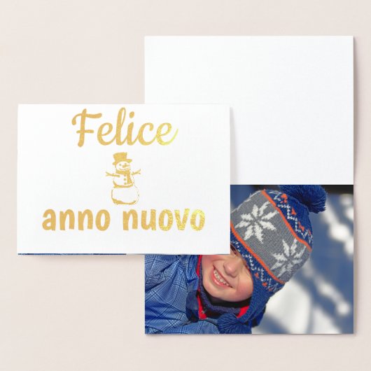 新年おめでとうございますイタリアン- in 箔カード (ディスプレー)