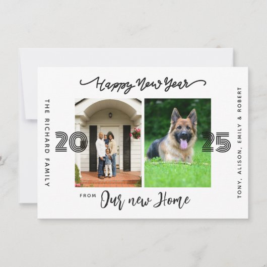 新年おめでとうございます。感動のお知らせ シーズンカード (正面)