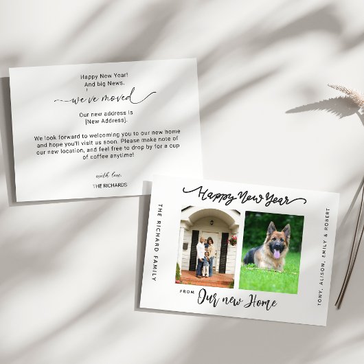 新年おめでとうございます。感動のお知らせ 案内状