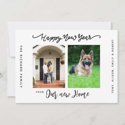 新年おめでとうございます。感動のお知らせ 案内状 (正面)