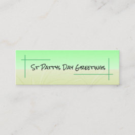 新年おめでとうございます/St patty's day スキニー名刺