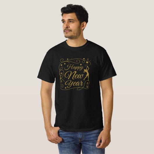 新年おめでとうございます Tシャツ (正面フル)