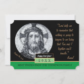 新年おめでとうイエス・キリスト・祈りの言葉「保護私」 シーズンカード (正面)