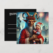 新年おめでとうクランプス シーズンカード (正面/裏面)