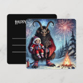 新年おめでとうクランプス シーズンカード (正面/裏面)