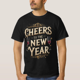 新年おめでとうグラフィック Tシャツ