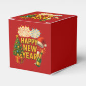新年おめでとうステッカー フェイバーボックス (正面サイド)