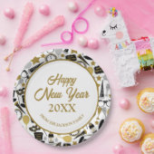 新年おめでとうパーソナライズされた ペーパープレート (パーティー)