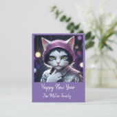 新年おめでとうパーティー – 変装した猫 シーズンカード (スタンド正面)