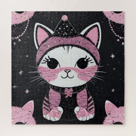 新年おめでとうパーティー – 変装した猫 ジグソーパズル