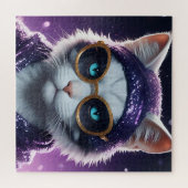 新年おめでとうパーティー – 変装した猫 ジグソーパズル (横)