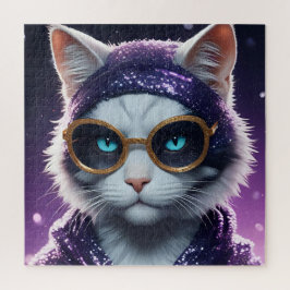 新年おめでとうパーティー – 変装した猫 ジグソーパズル