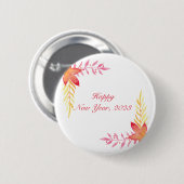 新年おめでとうボタン 缶バッジ (正面&裏面)