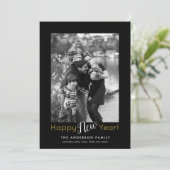 新年おめでとうミニマル |垂直方向の写真 シーズンカード (スタンド正面)