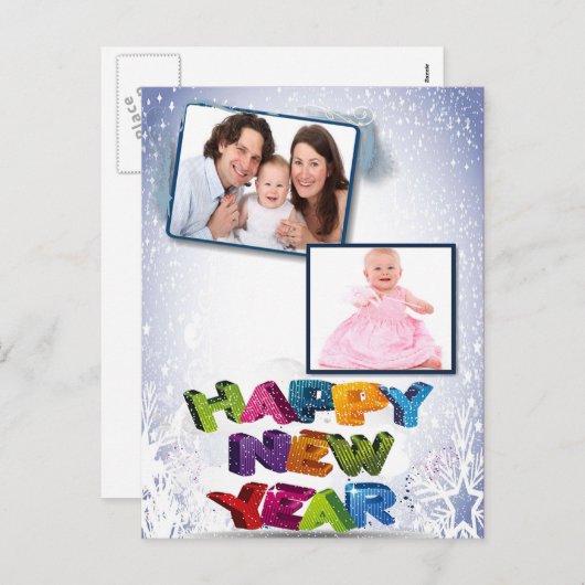 新年おめでとう写真はがきを追加 シーズンポストカード (正面/裏面)