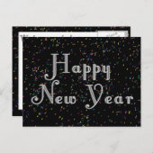 新年おめでとう文字デザイン. シーズンポストカード (正面/裏面)