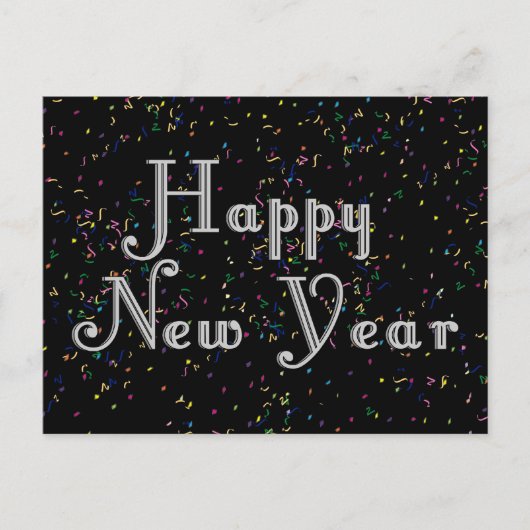 新年おめでとう文字デザイン. シーズンポストカード (正面)