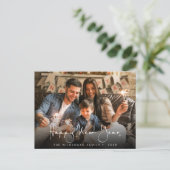 新年おめでとう書道台本写真はがき シーズンポストカード (スタンド正面)