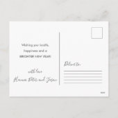 新年おめでとう書道台本写真はがき シーズンポストカード (裏面)