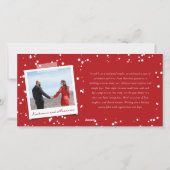 新年おめでとう筆の台本書道写真 シーズンカード (裏面)