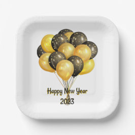新年おめでとう2023 ペーパープレート
