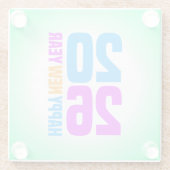 新年おめでとう2026-34568 ガラスコースター (裏面)