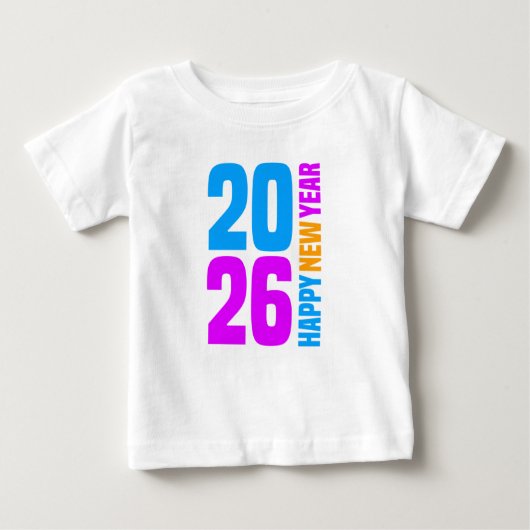 新年おめでとう2026-34568 ベビーTシャツ (正面)
