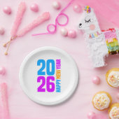 新年おめでとう2026-34568 ペーパープレート (パーティー)