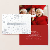 新年おめでとう。カスタムフォトラグジュアリ 箔カード (ディスプレー)