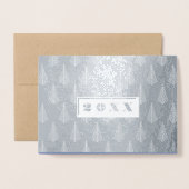 新年おめでとう |カスタム年級フォ実在イルカード 箔カード (封筒付き正面)