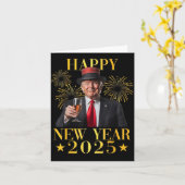 新年おめでとう カード (黄色い花)