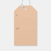 新年おめでとう・クリスマスツリーヴィンテージ冬 ギフトタグ (裏面)