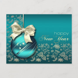 新年おめでとう。クリスマスボーブル シーズンポストカード