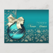 新年おめでとう。クリスマスボーブル シーズンポストカード (正面)