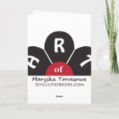 新年おめでとう – グリーティングカード シーズンカード (裏面)