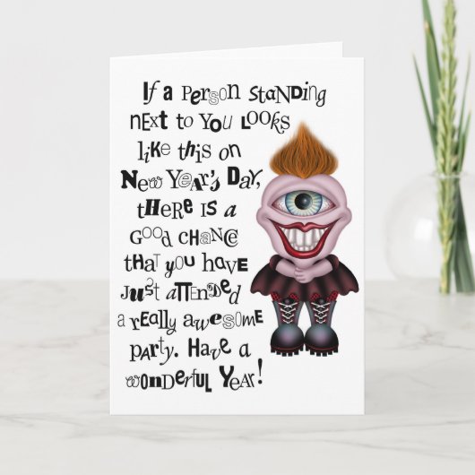 新年おめでとう – グリーティングカード シーズンカード (正面)