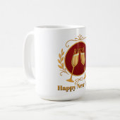 新年おめでとう コーヒーマグカップ (正面左)