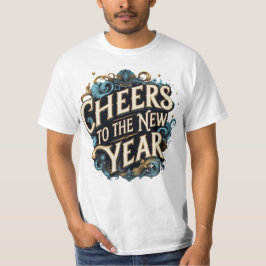 新年おめでとう シャンパン Tシャツ